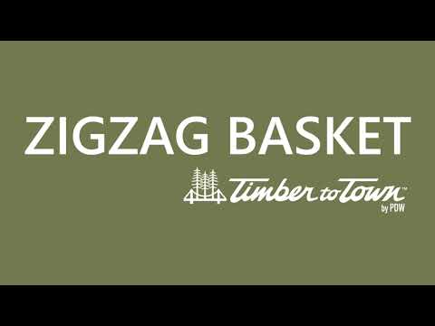 Timber to Town: ZigZag Basket - Large